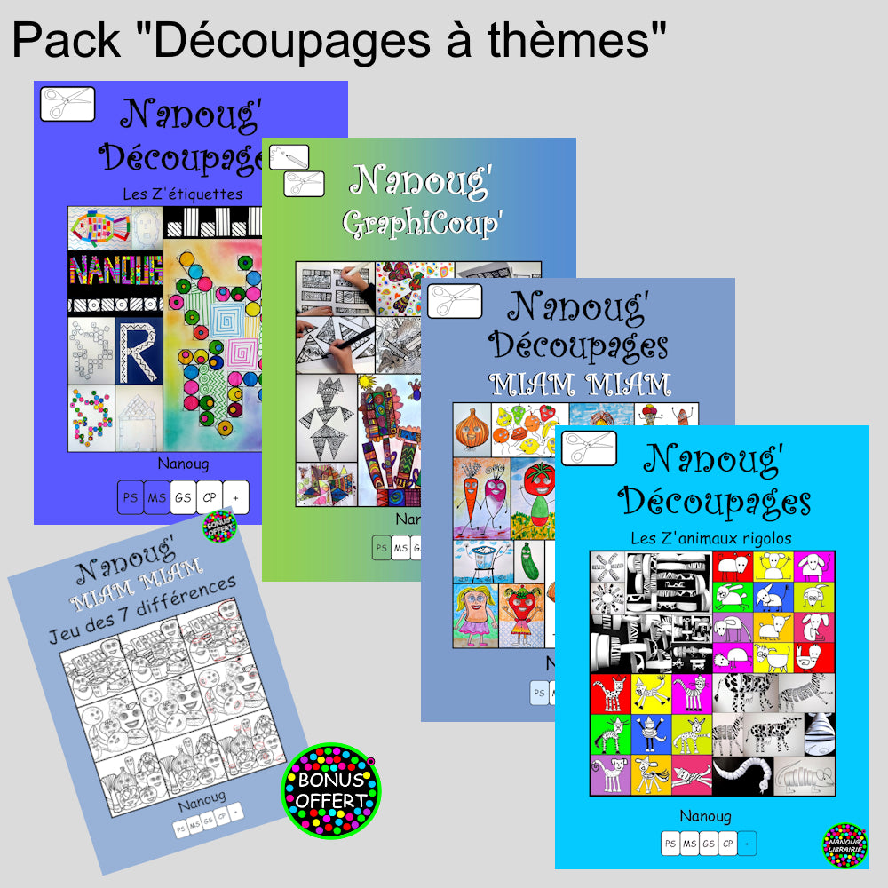 Pack "Découpages à thèmes"