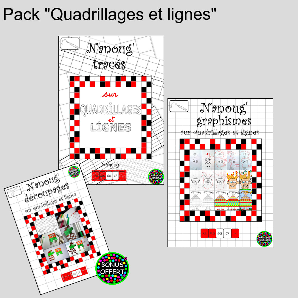 Pack "Quadrillages et lignes"