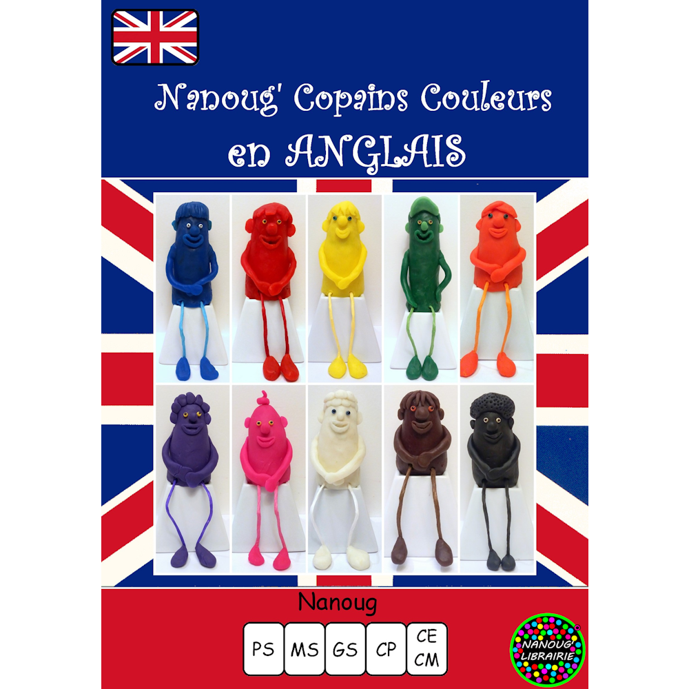 Nanoug'Copains couleurs en anglais