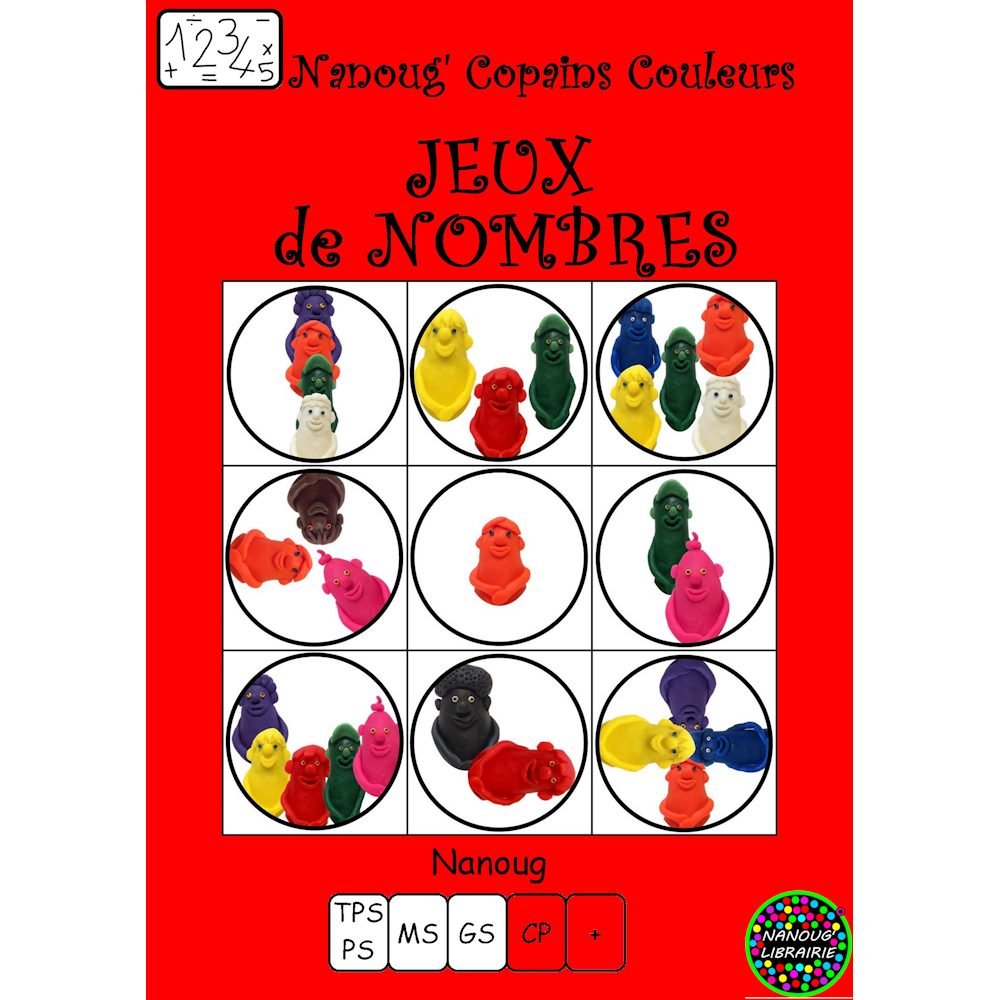 Nanoug'Copains couleurs-Jeux de nombres