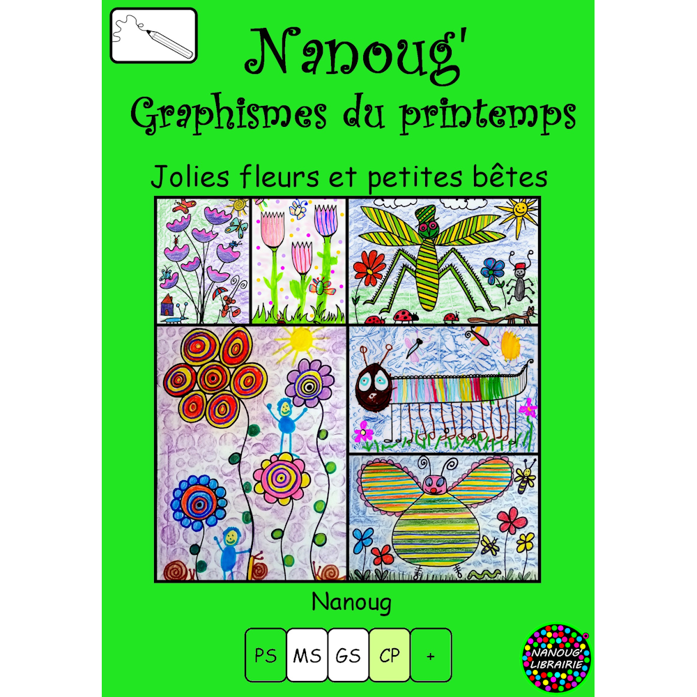 Nanoug'Graphismes du printemps-Jolies fleurs et petites bêtes